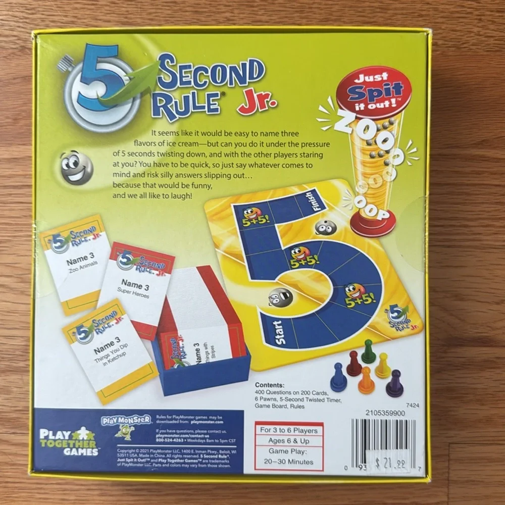 5 Second Rule Jr. Game - New! Unopened!